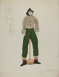 Puppe und Kostüm