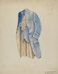 Männerjacke und Weste, ca. 1937