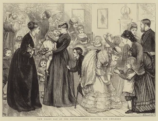 Neujahrstag im Nordöstlichen Krankenhaus für Kinder