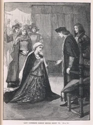 Lady Catherine Gordon vor Heinrich VII., 1497
