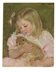 Sara mit einer Katze, ca. 1907-08