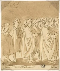 Prozession von Figuren