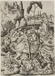 Sankt Georg mit dem Storchennest