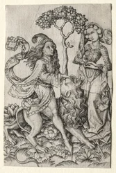 Samson zerreißt den Löwen