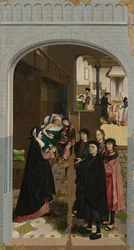 Die sieben Werke der Barmherzigkeit: Die Kranken trösten, 1504