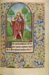 Johannes der Täufer zeigt auf das Lamm Gottes