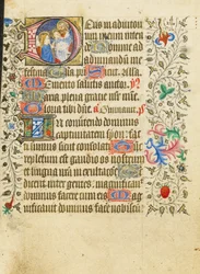 Initiale D: Die Darstellung im Tempel