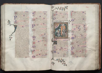 Das Gotha-Missale: Fol. 110r, Die Verkündigung, ca. 1375