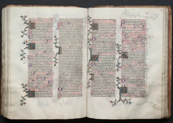 Das Gotha-Missale: Fol. 115v, Text, ca. 1375