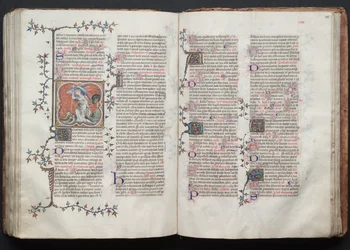Das Gotha Missale: Fol. 124v, Der Erzengel Michael