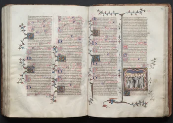 Das Gotha Missale: Fol. 126v, Text, ca. 1375