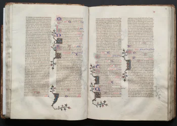 Das Gotha Missale: Fol. 40r, Text, ca. 1375