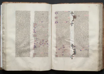 Das Gotha Missale: Fol. 50r, Text, ca. 1375