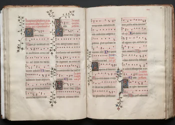 Das Gotha Missale: Fol. 57v, Text, ca. 1375