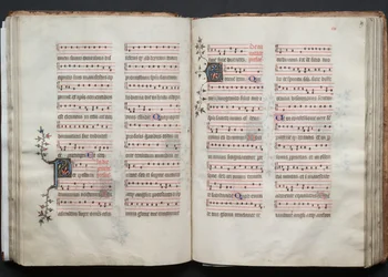 Das Gotha Missale: Fol. 59r, Text, um 1375