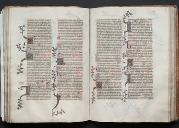 Das Gotha Missale: Fol. 75v Text, um 1375