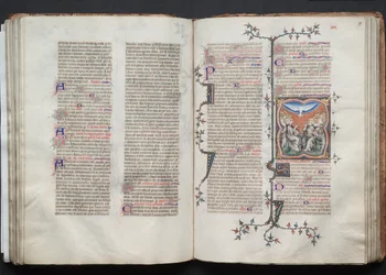 Das Gotha-Missale: Fol 79r, Pfingsten, ca. 1375