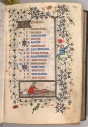 Stundenbuch von Karl dem Edlen, König von Navarra 1361-1425: fol. 11r, November, um 1405