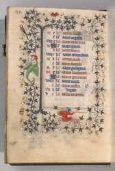 Stundenbuch von Karl dem Edlen, König von Navarra 1361-1425: fol. 11v, November, ca. 1405