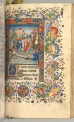 Stundenbuch von Karl dem Edlen, König von Navarra 1361-1425: fol. 179r, Christus ans Kreuz genagelt, um 1405