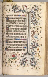 Stundenbuch von Karl dem Edlen, König von Navarra 1361-1425: fol. 188r, Text, ca. 1405