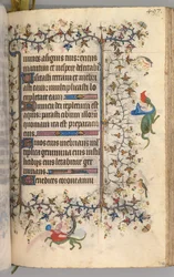 Stundenbuch von Karl dem Edlen, König von Navarra 1361-1425: fol. 243r, Text, ca. 1405