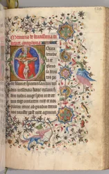 Stundenbuch von Karl dem Edlen, König von Navarra 1361-1425: fol. 259r, Die Dreifaltigkeit, um 1405