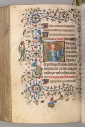 Stundenbuch von Karl dem Edlen, König von Navarra 1361-1425, fol. 270v, St. Matthias, um 1405
