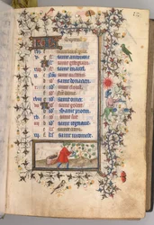 Stundenbuch von Karl dem Edlen, König von Navarra: fol. 9r, September
