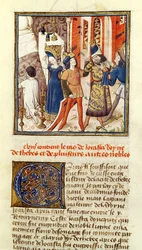 Ms 622 fol.12 Jocasta, Königin von Theben, aus 