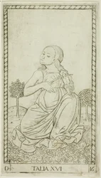 Thalia, Platte sechzehn aus Apollo und die Musen