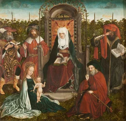 Die Familie der heiligen Anna Triptychon, Mitteltafel, ca. 1500-1510