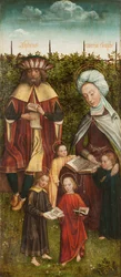 Die Familie der Heiligen Anna Triptychon, rechte Tafel
