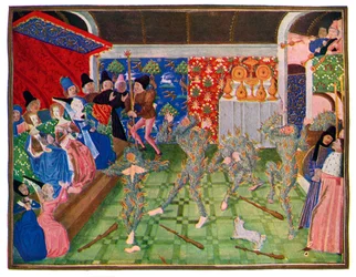 Maskerade am französischen Hof, 1393, 1470-1475
