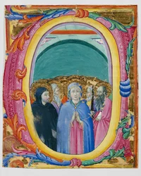 Allerheiligen in einem Initial E oder O, ca. 1430-40