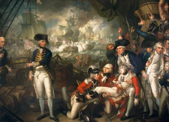 Lord Howe auf dem Deck der 