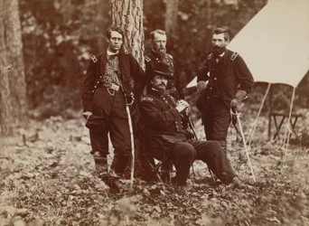 General W. S. Hancock und sein Stab