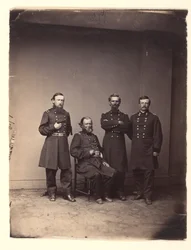 General William Ward und sein Stab