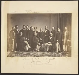 Der Prince of Wales und sein Gefolge (New York). 1860