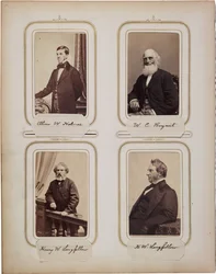 Album mit 200 Visitenkarten, die meisten von Brady, ca. 1865