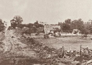 General Meades Hauptquartier während der Schlacht von Gettysburg