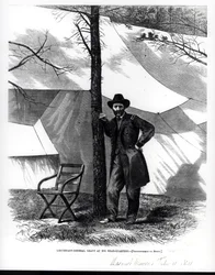 Generalleutnant Ulysses S. Grant an seinem Hauptquartier, Illustration aus 