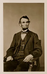 Porträt von Abraham Lincoln (1809-65)