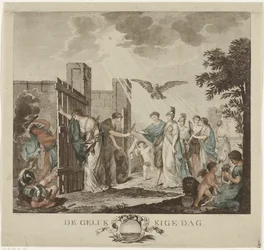 Allegorie auf die Wiederherstellung des Statthalters Wilhelm V., 1787