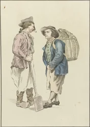 Zwei Bauern im Gespräch
