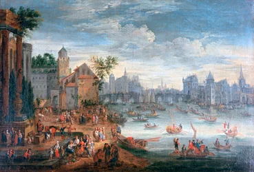 Die Seine, Paris, 17. Jahrhundert