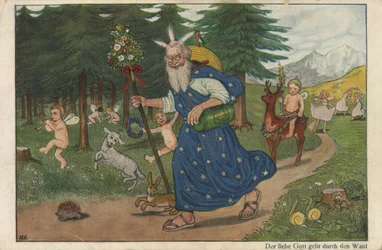 Der liebe Gott geht durch den Wald