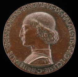 Sigismondo Pandolfo Malatesta, 1417-1468, Herr von Rimini und Fano [Vorderseite], 1446