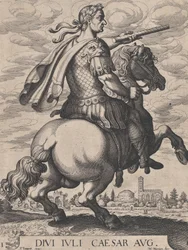 Tafel 1: Kaiser Julius Caesar zu Pferd, aus 
