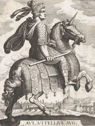 Tafel 9: Kaiser Vitellius zu Pferd, aus 
